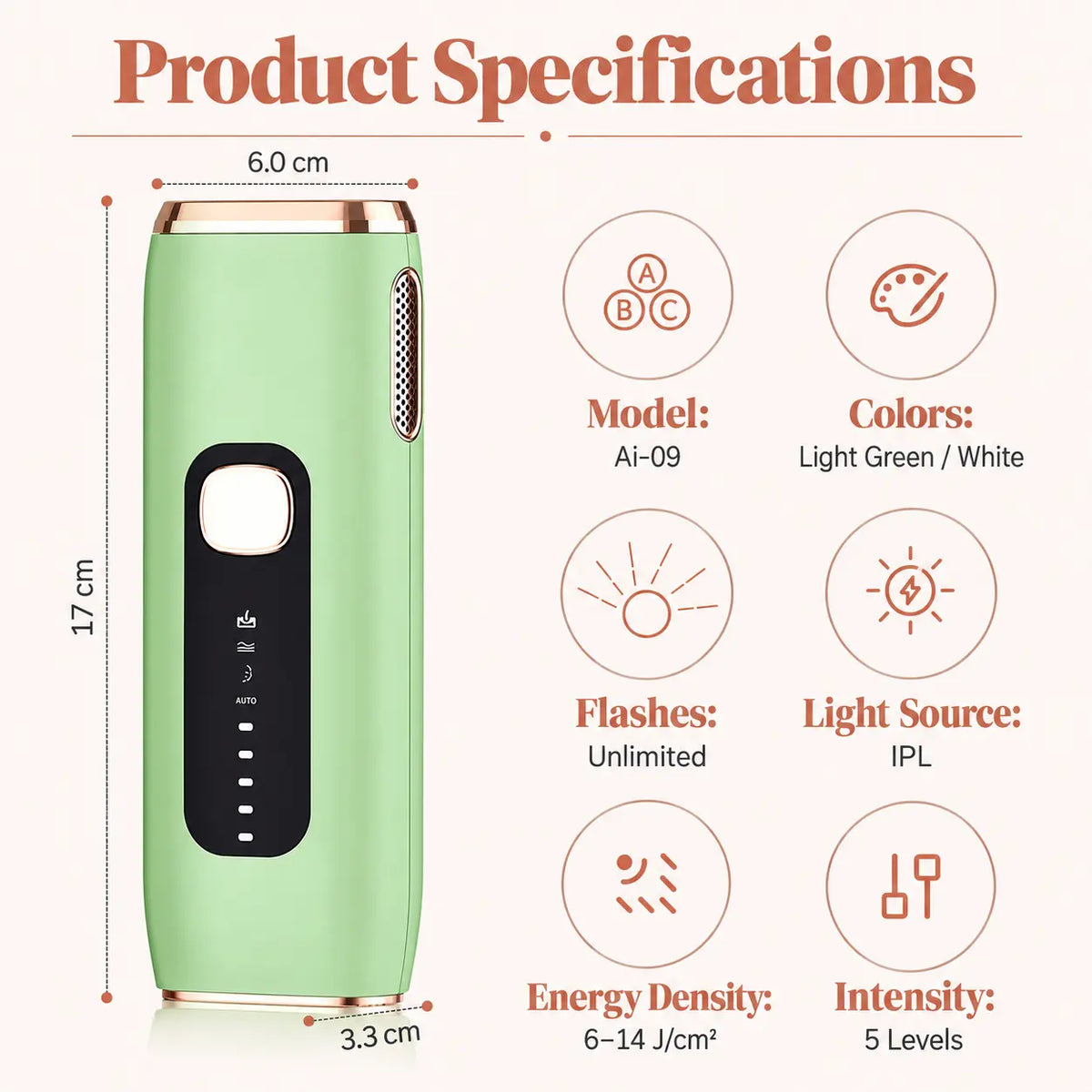 YIUU P3 Pro IPL Hair Removal Device