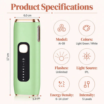 YIUU P3 Pro IPL Hair Removal Device